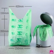 Kitchen Caddy / Pedal bin liner 11x17" wide x 18" long x 80g BIOPEDAL