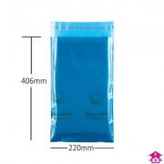 Blue Bio Mailorder Bag 8.5 x 14" 180gauge MAILORDERB1