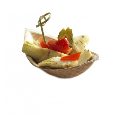 NATURESSE PALM LEAF COMPOSTABLE DISPOSABLE BOAT TRAY 11.5 X 6CM