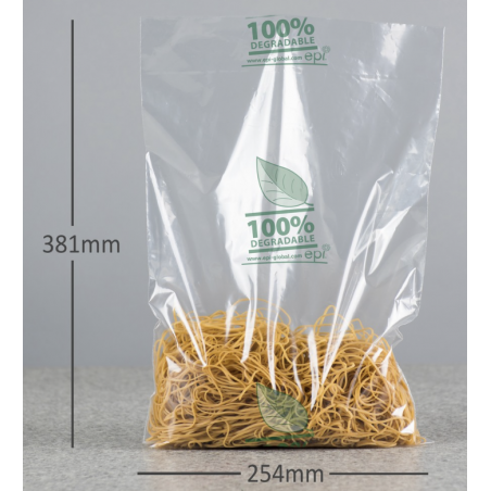 Biodegradable Bag   254mm x 381mm x 38 micron (10" x 15" x 150 gauge) 1015150BIO