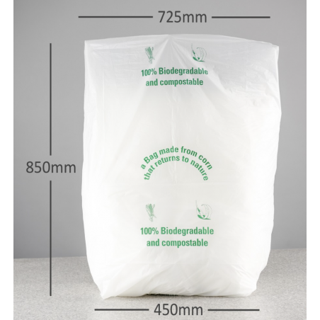 Biodegradable Refuse Sack 18/29" wide x 34" long x 70g BIOREFUSE4