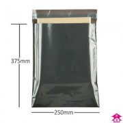 100% Recycled Mailing Bag 250mm x 375mm x 60 micron MAILBLKRC4+